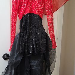Elegant Costume w/ Headpiece & Bustle For Halloween Or Dance