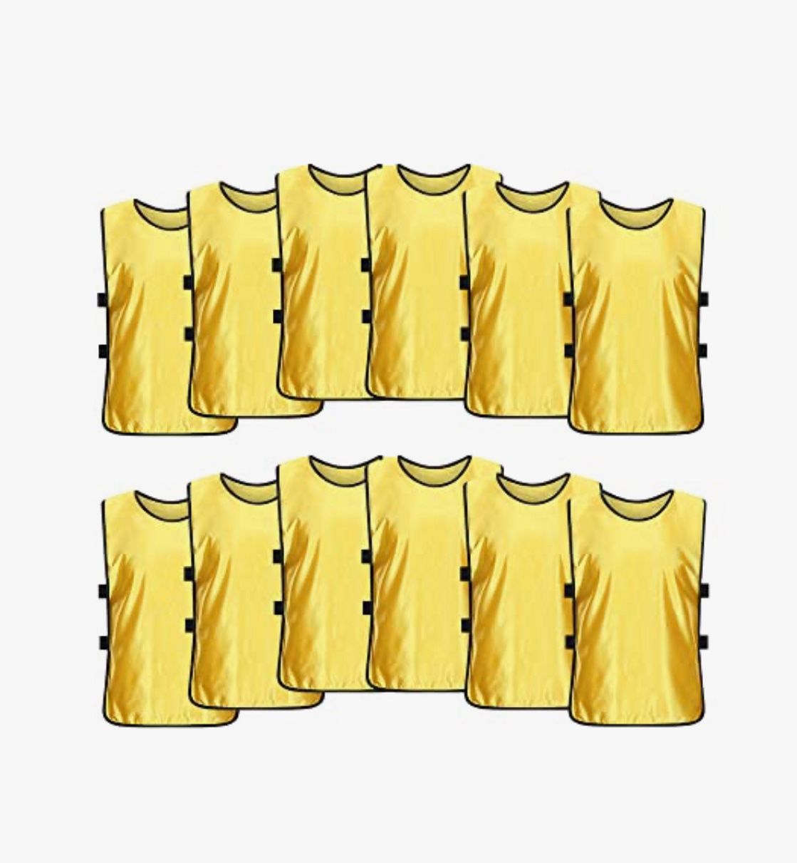 12 pack Sports Training Bibs Vests Top for Kids