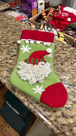 New Santa 17”  Stocking