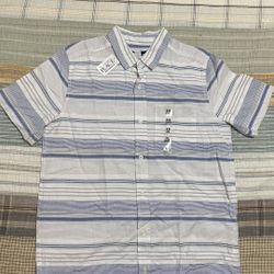 NEW NWT Childrens Place boys size XXL Blue Tones plaid shirt Nice