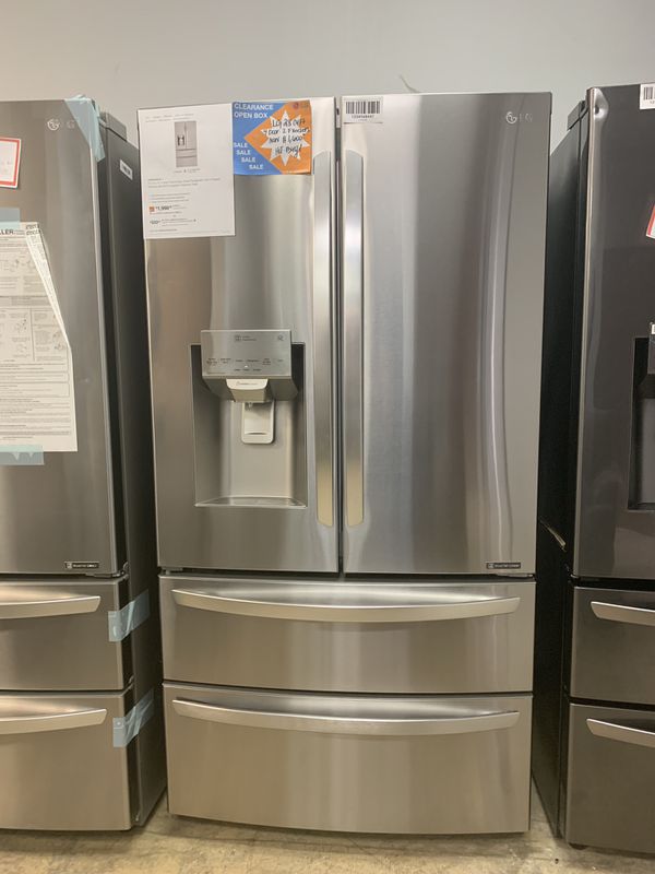 LG French Door Refrigerator In Stainless Steel with 2 Bottom Freezer Drawers! Payment plans 144