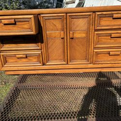 Solid Wood Dresser On Wheels 