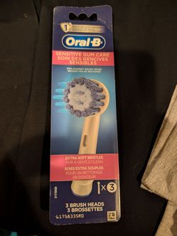 Oral-B Sensitive Gum Care Replacement Brush Heads 3-Pack