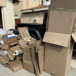 Free Wardrobe And Large Moving Boxes With Some Paper