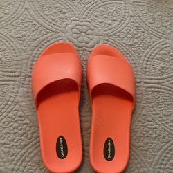 Womens New Slides Size 10 Coral Color
