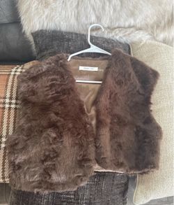 Brown Faux Fur Vest
