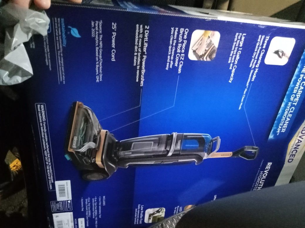 Bissell Revolution Hydrosteam Carpet Steamer.