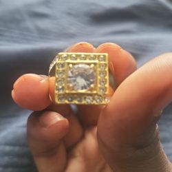 Iced Out Diamond Ring