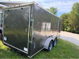 Complete 2019 7’ x 16’ enclosed loaded down tool trailer used for business
