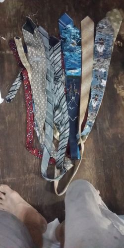 Lot of 7 Men's Neckties Mixed Patterns