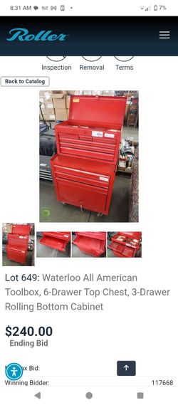 💥💥💥 vintage all American Waterloo 10 drawer tool box cheap💥💥💥