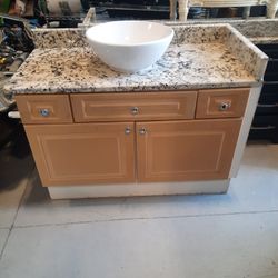 Granite Counter/ Cabinet With Bowl Sink