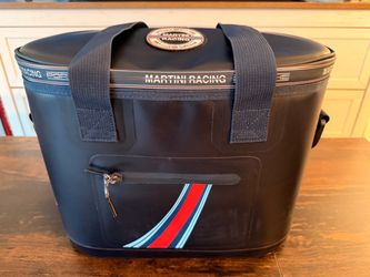 Genuine Porsche Martini Racing Cooler Bag - Like New with Strap