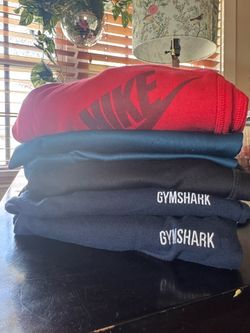 6 pairs of Gymshark and Nike sweatpants for men size S