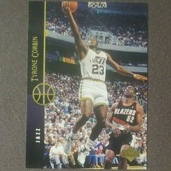 Upper Deck 1994-95 Tyrone Corbin Utah Jazz #76  Basketball Card Vintage Collectible Pro NBA