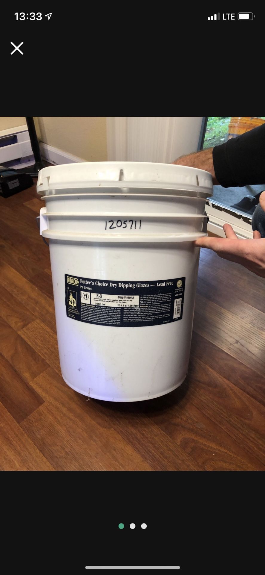 AMACO PC-59 Deep Firebrick Glaze (dry)