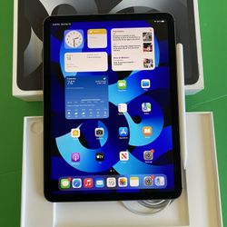 256GB IPad Air 5th Generation (M1 chip/ Latest Model 2022) Wifi + Cellular (5G Unlocked) with Accessories (Apple warranty till 06/ 2023)