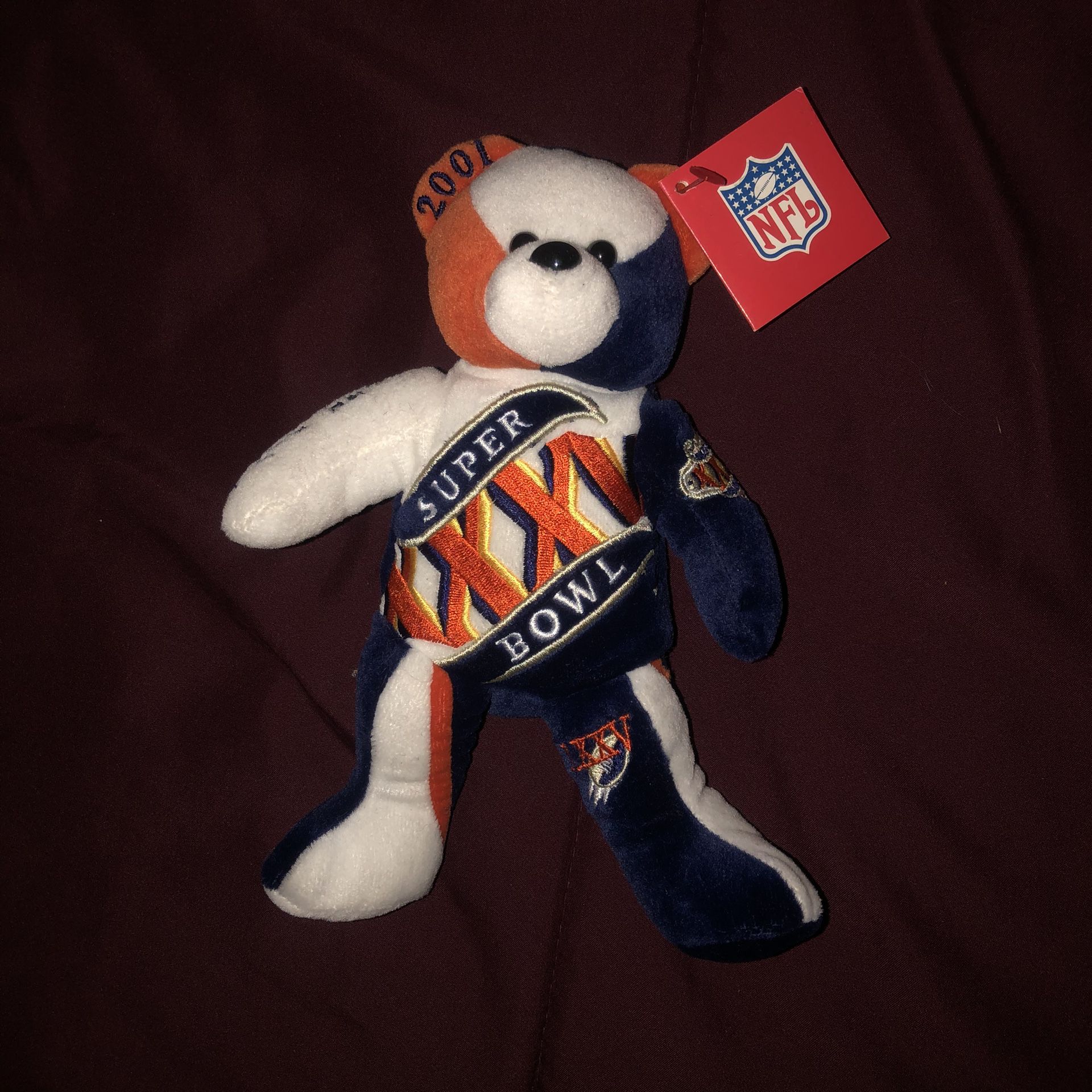 NWT Super Bowl XXXV 2001 Stuffed Bear