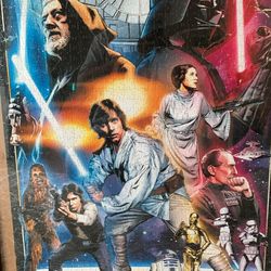 Framed Star Wars puzzles