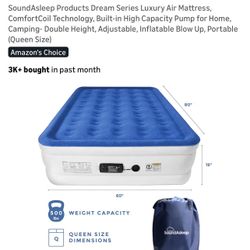 Queen Air Mattress For Sale (used once)
