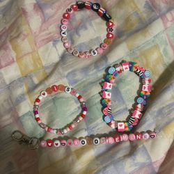 Bracelets,keychains 