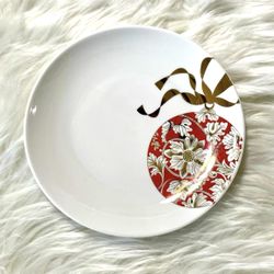 Christmas Ornament Plate Porcelain Artistic Accents