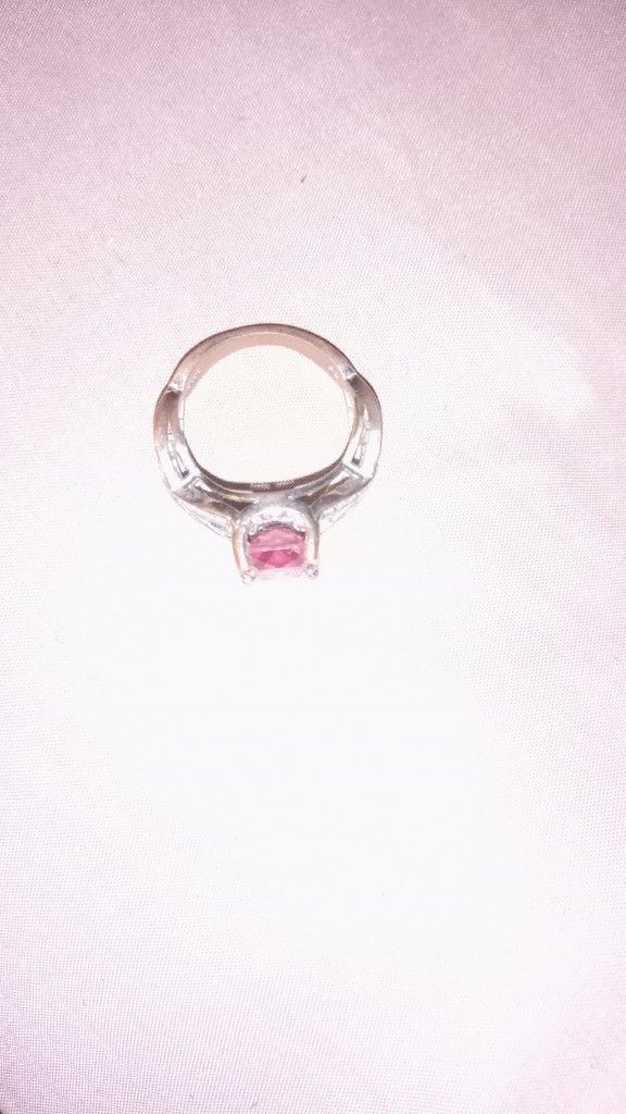 Pink Topaz Infinity Ring