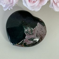 Green Jasper Heart 
