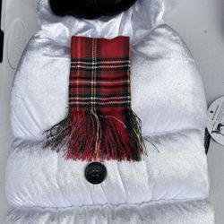 Frosty The Snowman Dog Coat NEW! Size Small