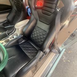 Corbeau RBR mechanical reclining adjustable carbon bucket seats 