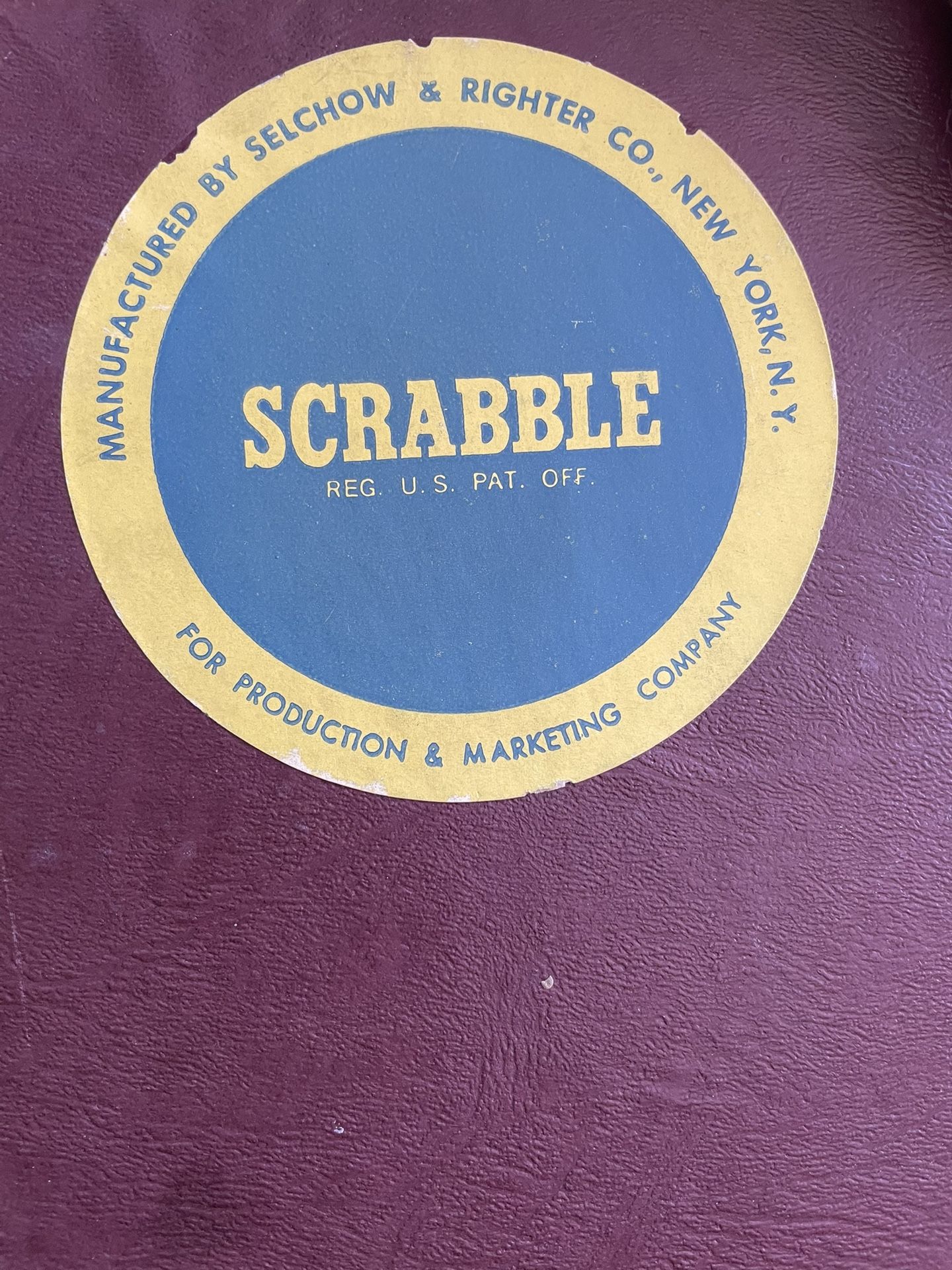 1953 Vintage Scrabble Game.