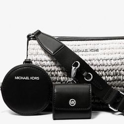Michael Kors Jet Set Small Ombre Straw, Crossbody Bag