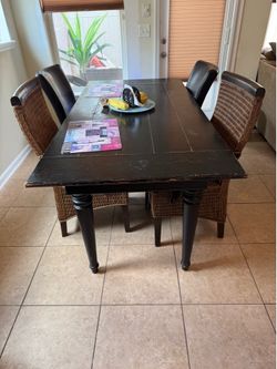 Dinning table brown real wood
