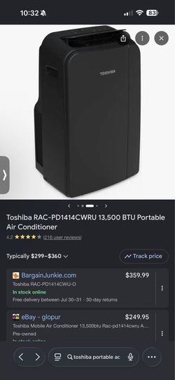 Toshiba RAC-PD1414CWRU Air Conditioner