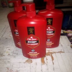 3 New Old Spice swagger scent Of Cedarwood body Wash 33.4 FL Oz