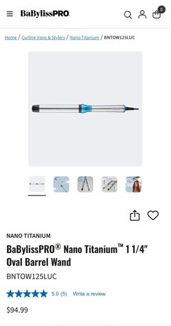 BaBylissPRO Nano Titanium 1 1/4" Oval Barrel Wand