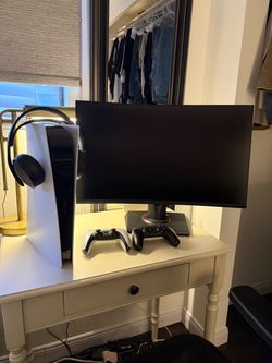 PS5 Digital Edition + ASUS TUF 27” 240Hz Curved Monitor + 2 Controllers + Pulse Headset