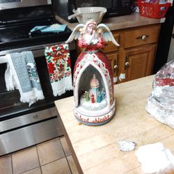 Jim Shore Angel Nativity Set Silent Night With A Light That Lights Up