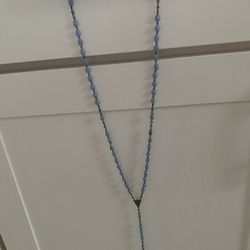 Vintage Blue Rosary Beads