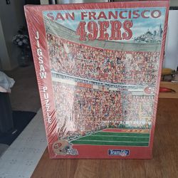 NEW" 1994 SAN FRANCISCO 49ERS PUZZLE 513 PIECE NFL FOOTBALL ~ FACTORY SEALED
