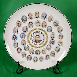 Porcelain Plate, Presidential, NIXON, 1969, Vintage