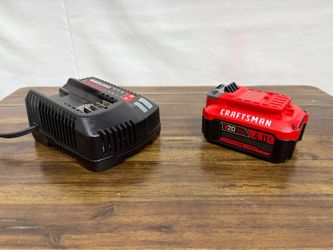 NEW! CRAFTSMAN V20 20V Lithium-Ion 4.0 Ah Battery & Charger Set