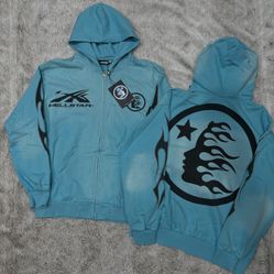 Teal Hellstar Hoodie 