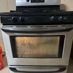 Gray And Black Oven/Stove