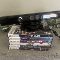 Xbox 360 Kinect with 8 games