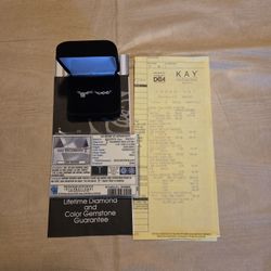 14K Gold .49 Carats,(certified) Engagement Ring W/ Wedding Band