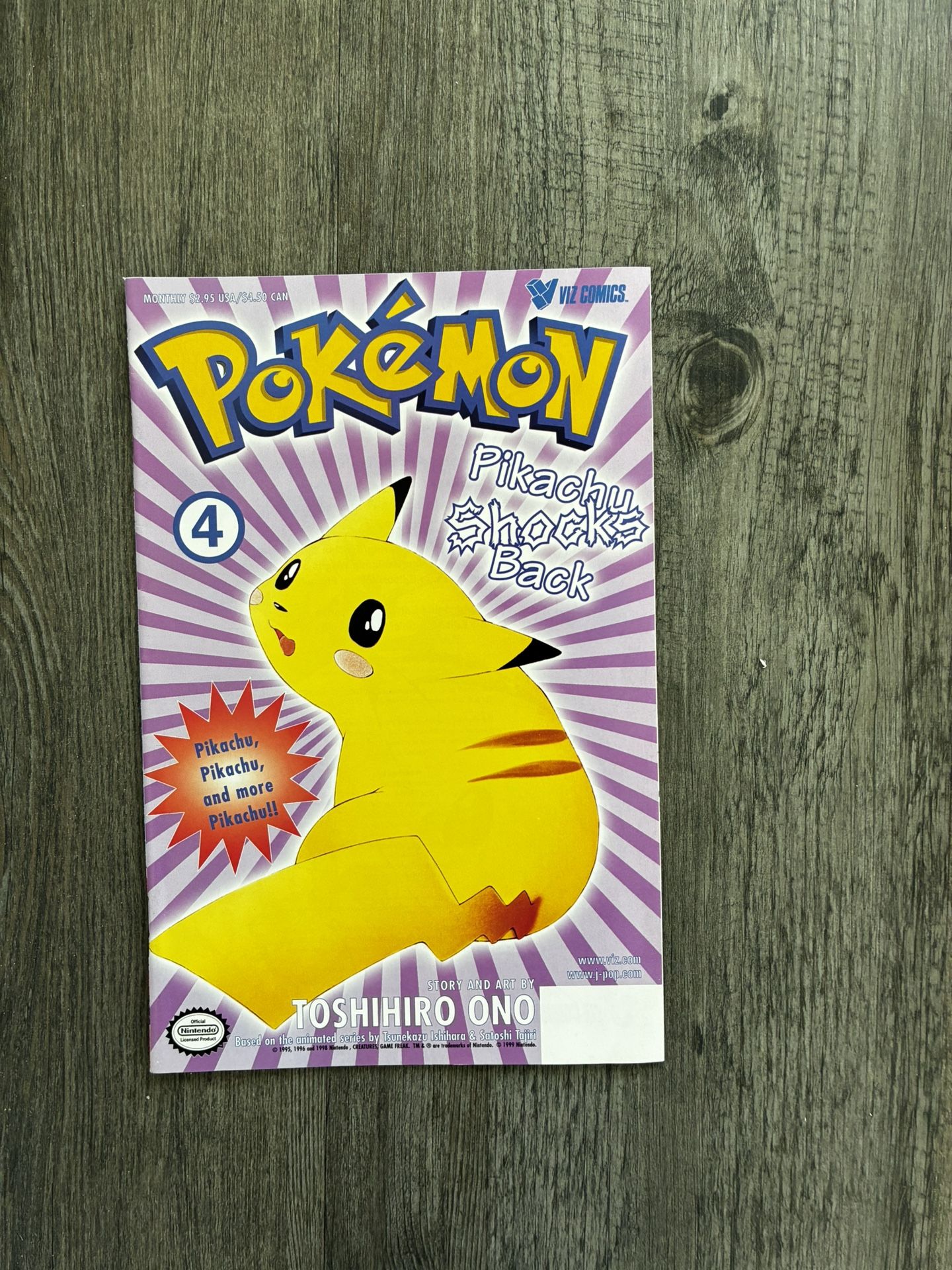 Pokémon 1999 Comic Pikachu strikes Back! Vol. 4.