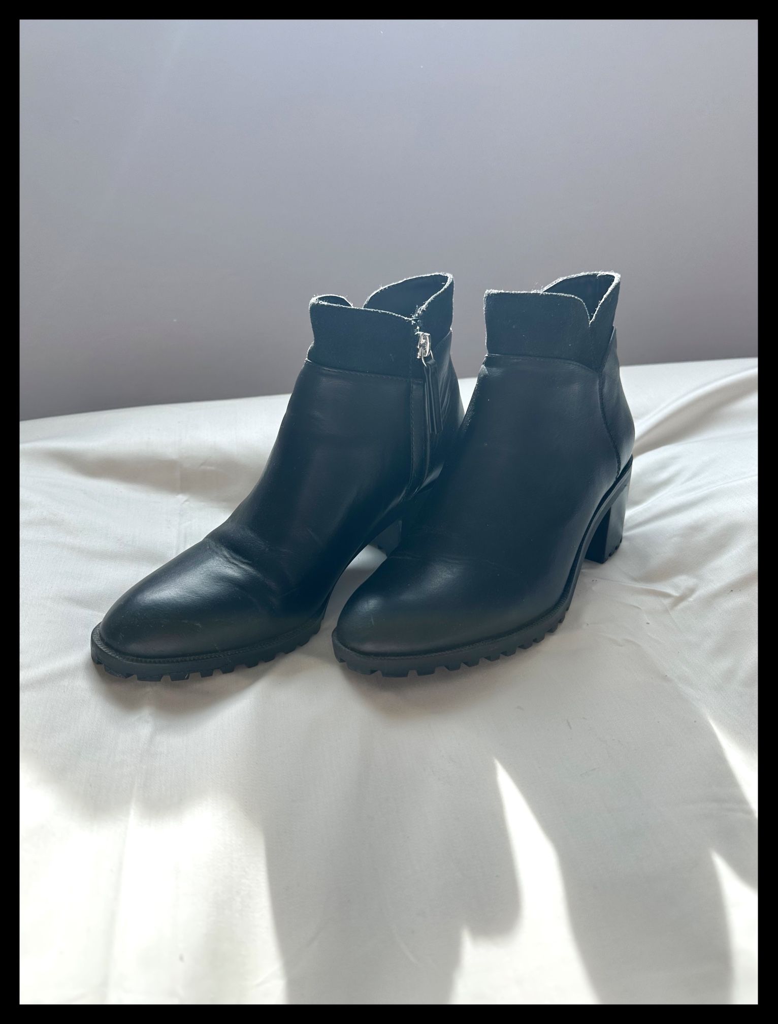 Zara Black Booties