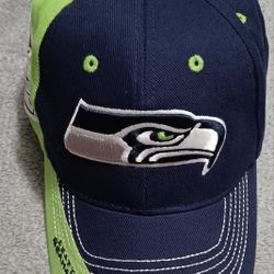 Seattle Seahawks Snapback Velcro NFL Hat Cap Huge Logo