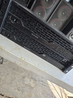 2 DCA 1812 Digital Cinema Professional Power Amplifier 8×120W 8Ω, 8 Channel X 120 Watt, WPC Optical